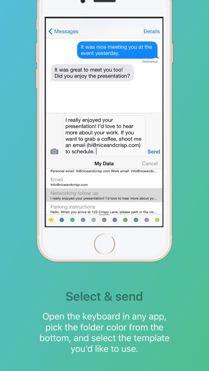 Crisp Email Template Keyboard