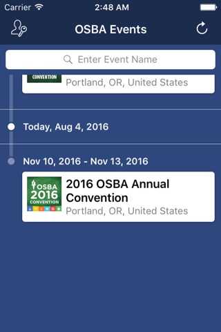 OSBA Events screenshot 2