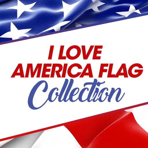 I Love America Flag Collection icon