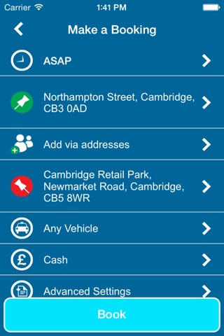 A1 Cabco Taxis, Cambridge screenshot 3