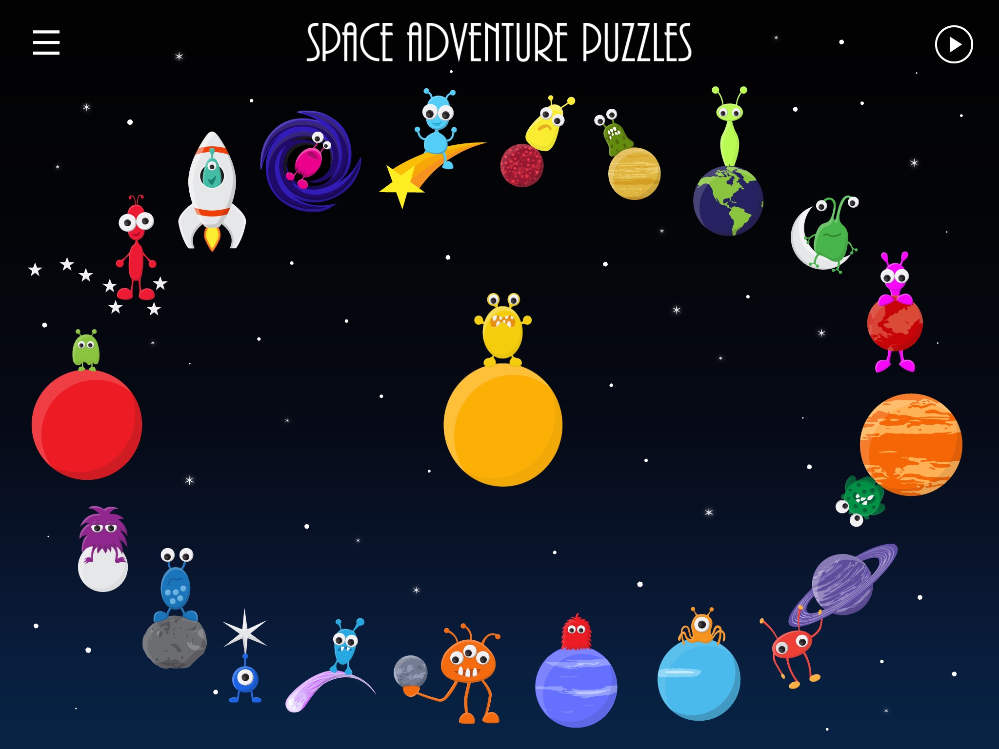 Toddler Space Adventure Puzzle FREE screenshot 2