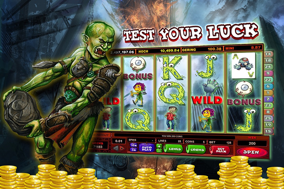 Zombies Slot Frenzy Machines: Undead Scary Casino screenshot 2