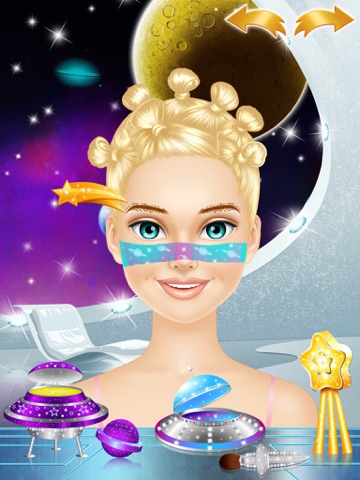Space Girl Salon - Makeup and Dress Up Kids Game screenshot 2