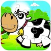 Little Cow Farm Village Jigsaw Puzzle Fun Game