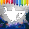 Shark Evolution to Coloring Book Game for Kids