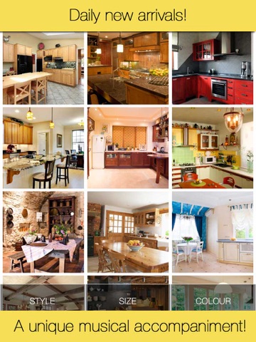 Kitchens. Interiors design screenshot 2
