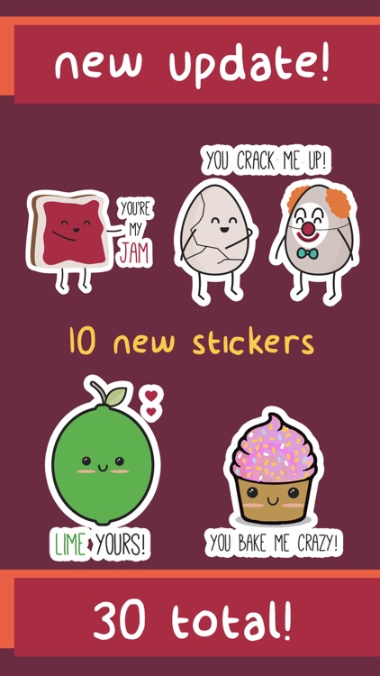 Cute Love Puns Sticker Pack screenshot-4