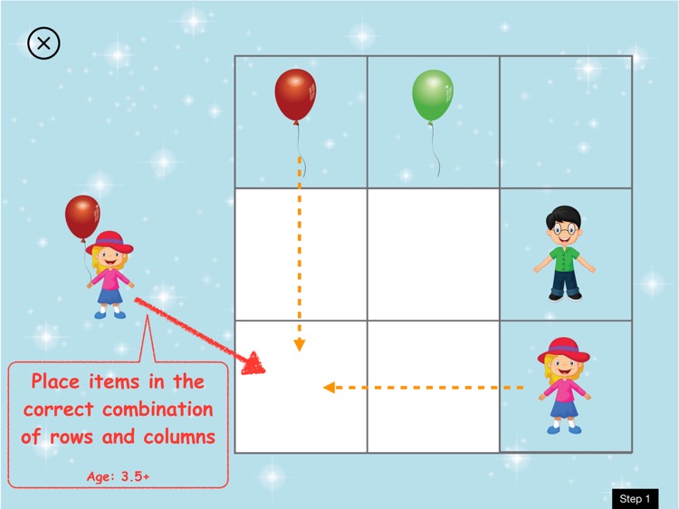 Fill the Matrix - Place items in the correct cells