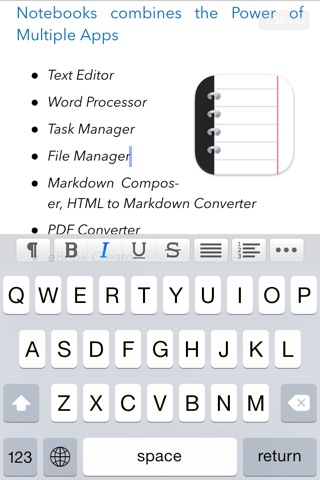 Notebooks for iPhone screenshot 3