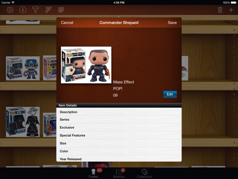 Vinyl Figure Toy Collector Manager - iPad version screenshot 4