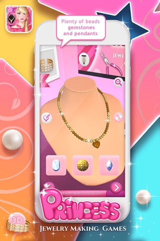 Princess Jewelry Making Game-Fashion Design Studio screenshot 2