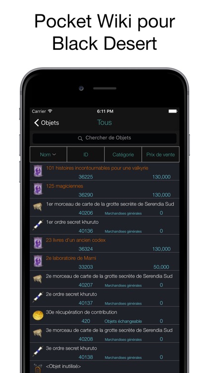 Pocket Wiki pour Black Desert