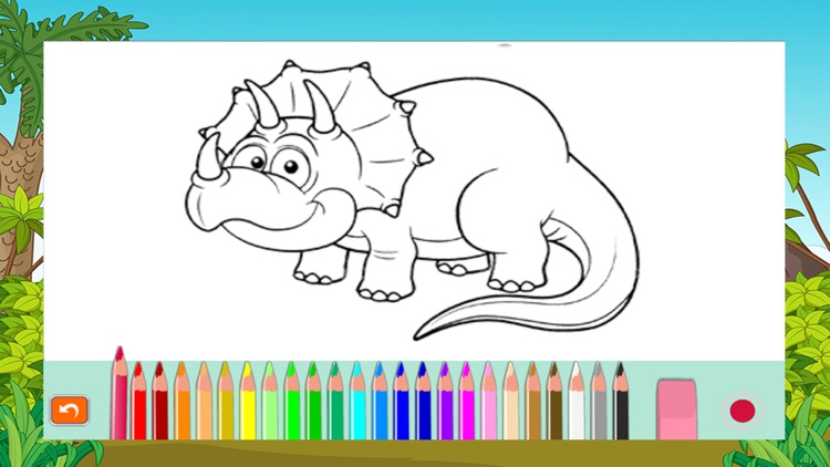 Dinosaurs Coloring - Animals Painting page drawing book games for kids screenshot-3