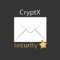 CryptX securely encrypts/decrypts messages and text with a password: