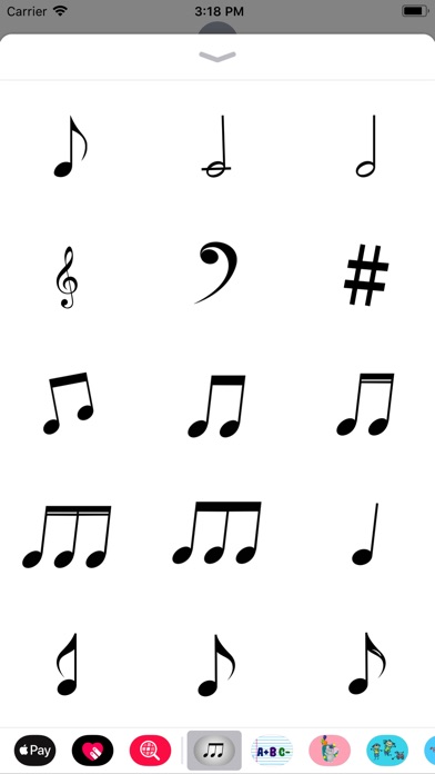 Sheet Music Notes Stickers screenshot 2