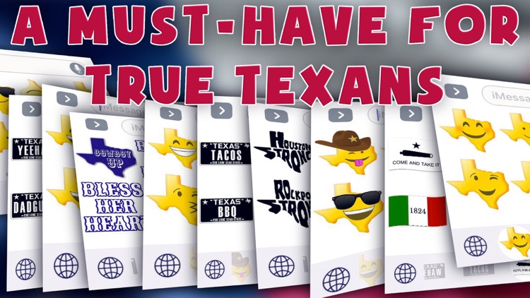 Texas Emoji - Texan Stickers