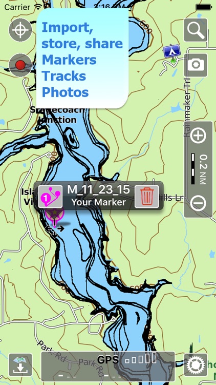 Aqua Map Illinois Lakes GPS