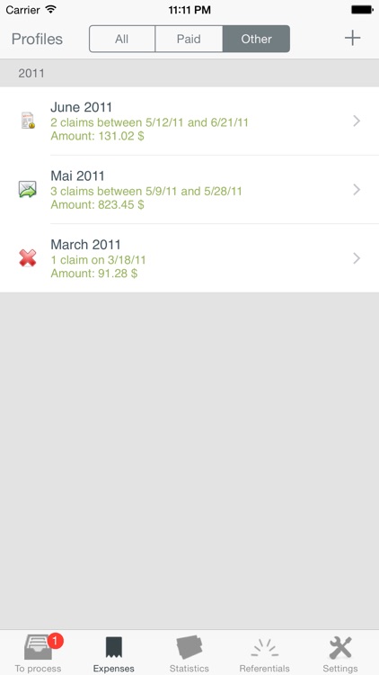 iExpenses Pro, manage all your reimbursements