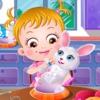 Baby Hazel Pet Care - Rabbit Bath,Feed Food,Play Fun