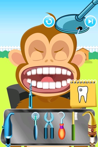 Funky Monkey Dentist Mania - best little kids dentist game screenshot 2