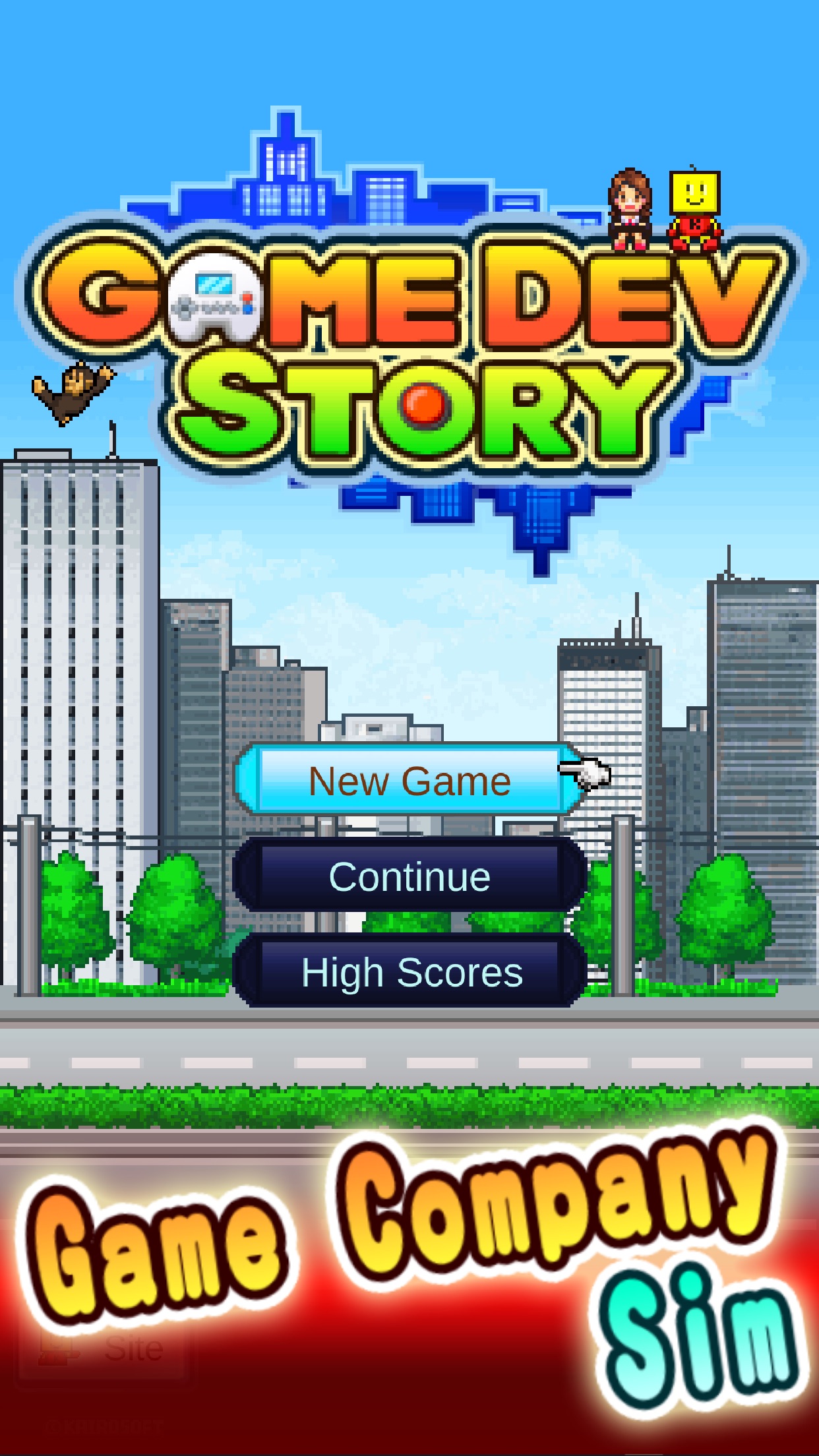 Screenshot do app Game Dev Story