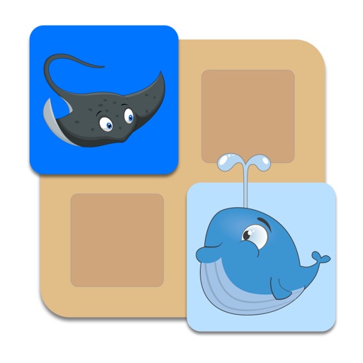 Kids Ocean Fish Card Match - Brain Improving Matching Game for kids and preschool toddlers - Free Trial Icon