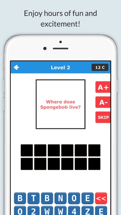 Guess Game for Spongebob Squarepants TV Series - Multiplayer Trivia Word Quiz Edition screenshot-4