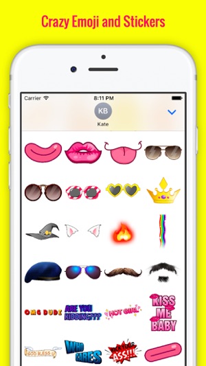Snap Face Funny Stickers for iMessage(圖5)-速報App