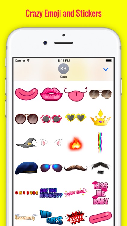Snap Face Funny Stickers for iMessage screenshot-4