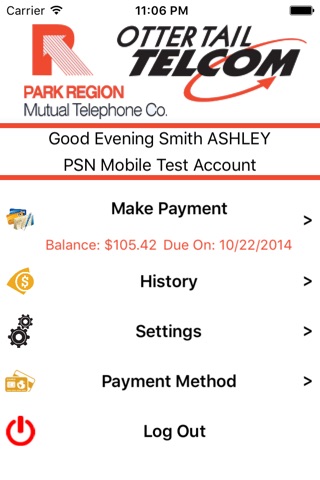 Park Region Telephone Payments screenshot 3