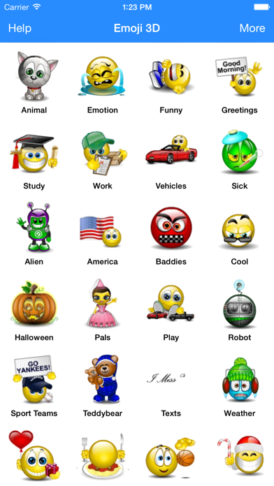 Animated 3D Emoji Emoticons + SMS Smiley Faces Pics HD Screenshot 4