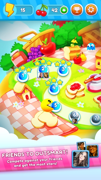 PAC-MAN Bounce - Puzzle Adventure screenshot-3