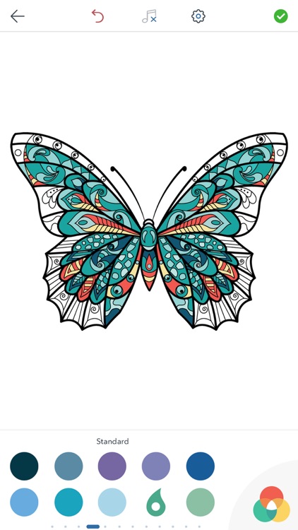 Adult Butterfly Coloring Book screenshot-4