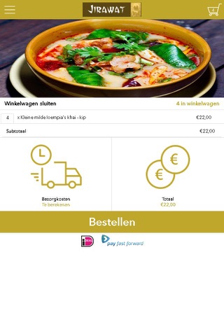 Jirawat Thais bezorgrestaurant screenshot 3