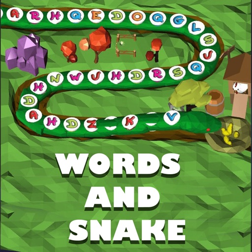 Words and Snake Icon
