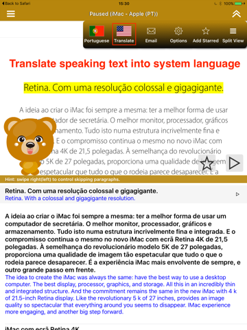 SpeakPortuguese 2 FREE (10 Portuguese TTS) screenshot 3
