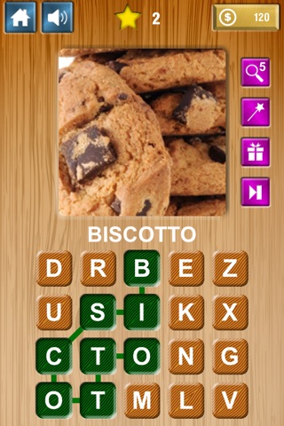 Zoom & Hidden Word - Food Edition screenshot 2