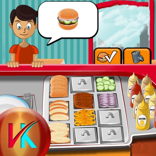 Burger Shop Make Yummy Burger Icon