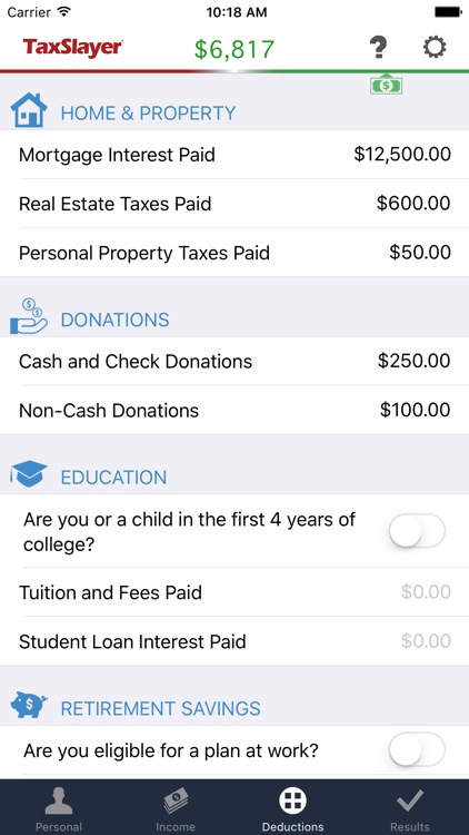 TaxSlayer - Free Tax Refund Calculator