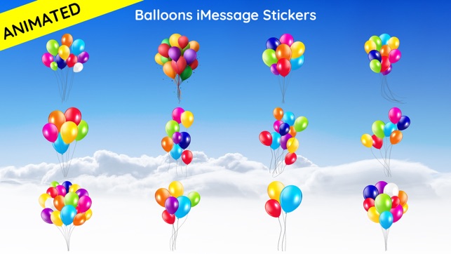 Animated Balloons Text Sticker(圖1)-速報App