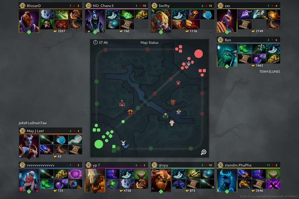 Dota Live Analytics screenshot 2