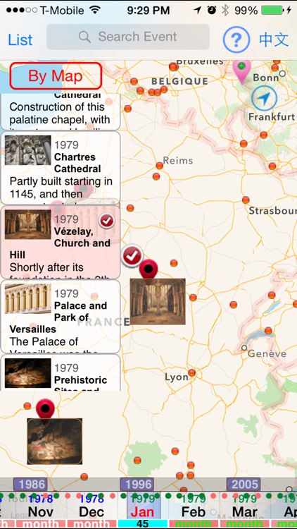 World Heritage Sites on Map