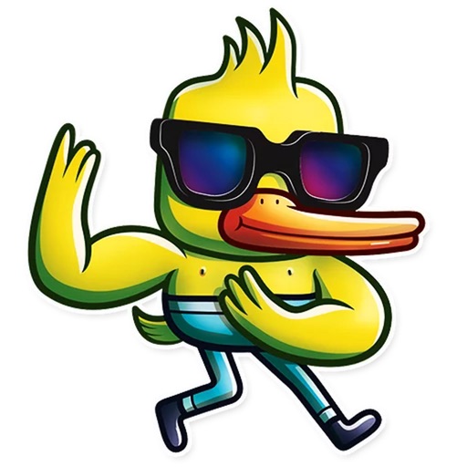 Gus The Duck Sticker