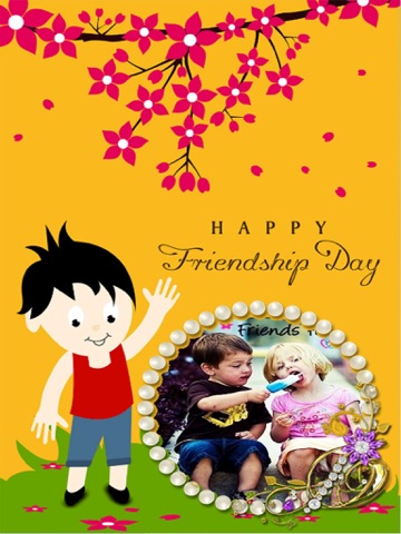 Friendship Day Card Wishes - Photo Frame editor - náhled