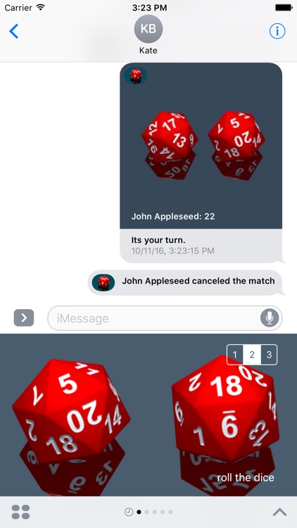 RPG D20 Role-Player Dice for iMessage