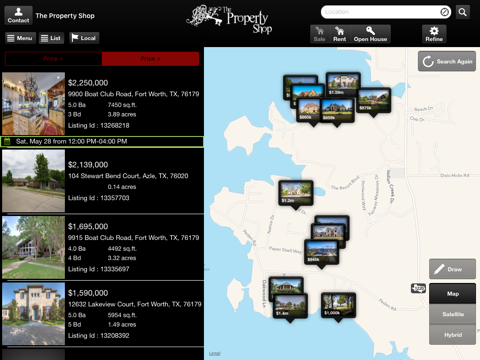 The Property Shop Real Estate App for iPad screenshot 2