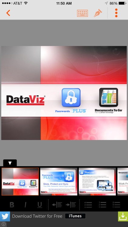 Docs To Go Free screenshot-4