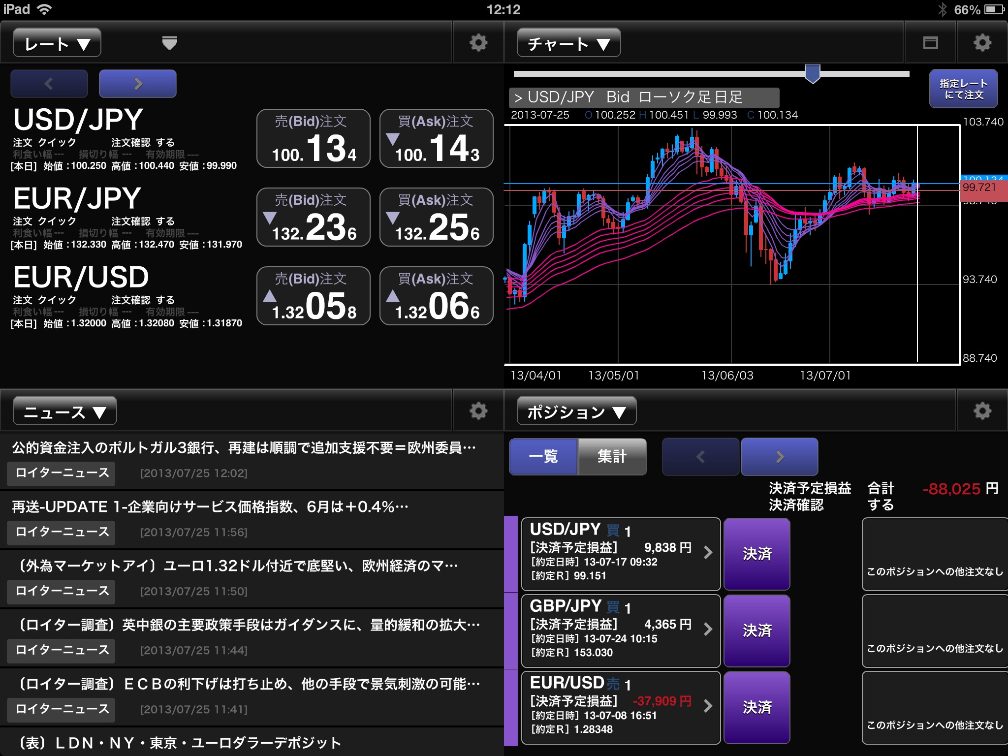 i-NET TRADER for Tablets screenshot 2