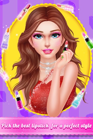 Lipstick Maker Salon - DIY Fashion Makeup Games screenshot 2