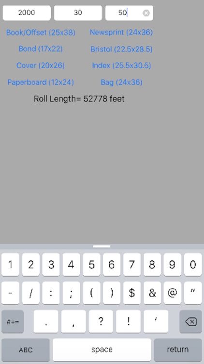 Paper Roll Length